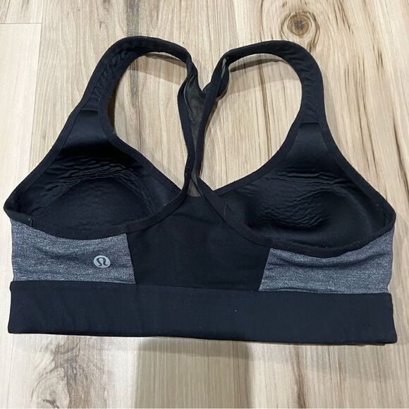 Lululemon Speed Up Grey and Black Bra Women’s 4 - Picture 3 of 4